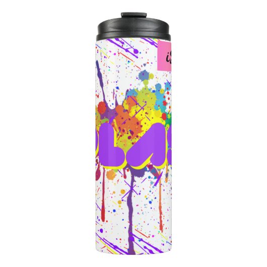 Spritzfarbe Thermosbecher (Vorderseite)