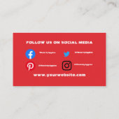 Spritzgeschäft Visitenkarte (Rückseite)