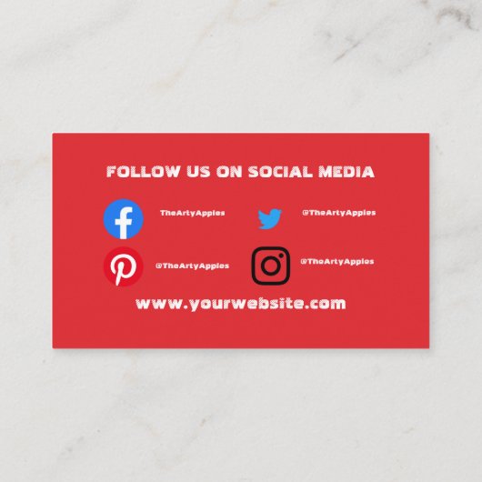 Spritzgeschäft Visitenkarte (Rückseite)