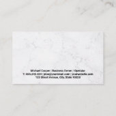 Spritzglas-Fenster Visitenkarte (Rückseite)