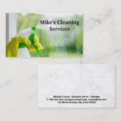 Spritzglas-Fenster Visitenkarte (Vorne/Hinten)