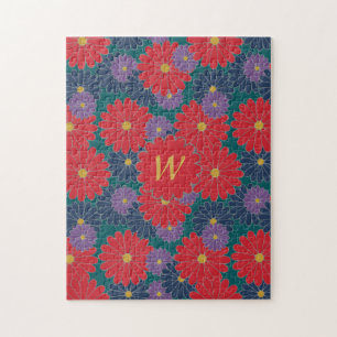 Spritziges Herbstblumen-Puzzle Puzzle