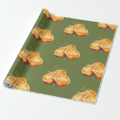 Spritzing it Up! Orangen Dusche  Geschenkpapier (Ungerollt)