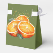Spritzing it Up! Orangen Dusche  Geschenkschachtel (Rückseite)