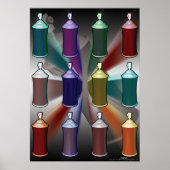 Spritzkunst Pop Poster (Vorne)