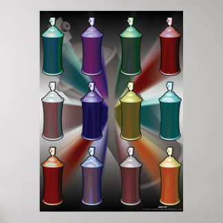 Spritzkunst Pop Poster