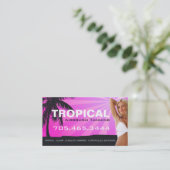 Spritzpistolen-Sonnenstudio-Visitenkarte Visitenkarte (Stehend Vorderseite)