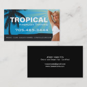 Spritzpistolen-Sonnenstudio-Visitenkarte Visitenkarte (Vorne/Hinten)