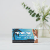 Spritzpistolen-Sonnenstudio-Visitenkarte Visitenkarte (Stehend Vorderseite)