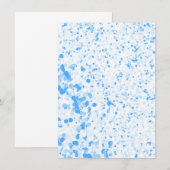 Spritztextur - Blau Save The Date (Vorne/Hinten)