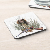 Sprocker Spanel Throw Kissen Getränkeuntersetzer (Linke Seite)