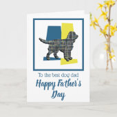 Sprocker Spaniel Dog TriColor Vater's Day Karte (Gelbe Blume)