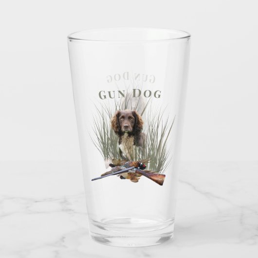Sprocker Spaniel Glas (Rückseite)