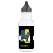 Sprocker Spaniel Niedlich Pet Hund Silhouette Y&B Edelstahlflasche (Links)