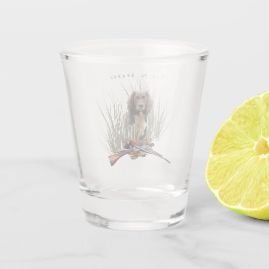Sprocker Spaniel Schnapsglas (Rückseite)