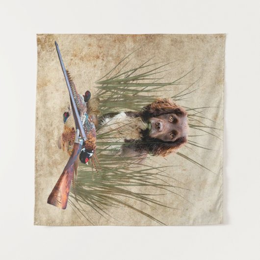 Sprocker Spaniel Wandteppich (Vorderseite (Horizontal))