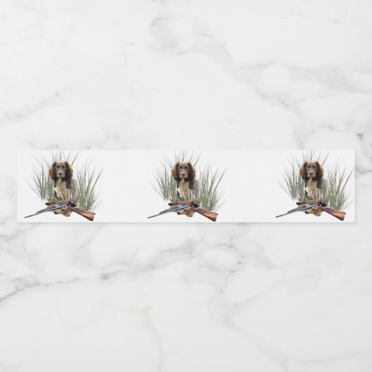 Sprocker Spaniel Wasserflaschenetikett (Einzelnes Label)