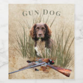 Sprocker Spaniel Weinetikett (Einzelnes Label)