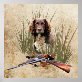 Sprocker Spanisch Tapestry Poster Triptych Acrylic
