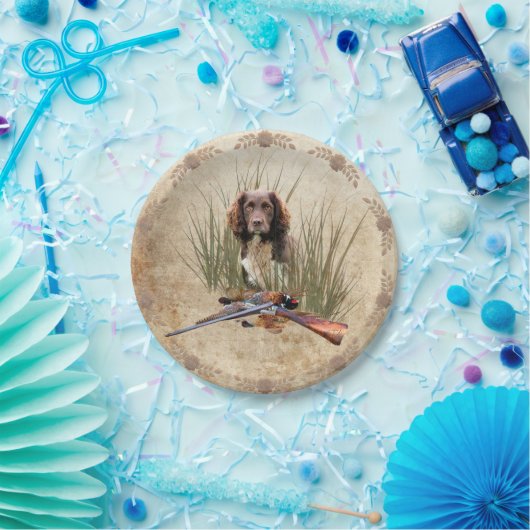 Sprocker Spanisch Tapestry Poster Triptych Acrylic Pappteller (Party)