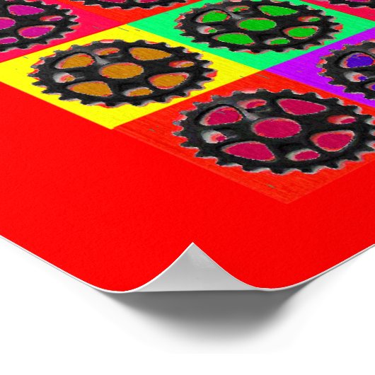 Sprockets POPART Cyclist Poster (Ecke)