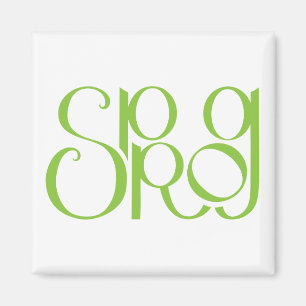 Sprog Limette Magnet