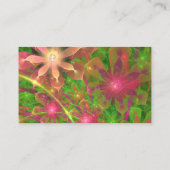 Sproingy Frühlings-Blumen-Fraktal-Kunst Visitenkarte (Rückseite)