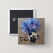 Sprössling in einem Ballettröckchen Button (Vorne & Hinten)