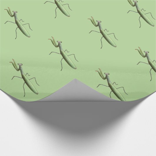 Sprösslingbetender Mantis Geschenkpapier (Ecke)