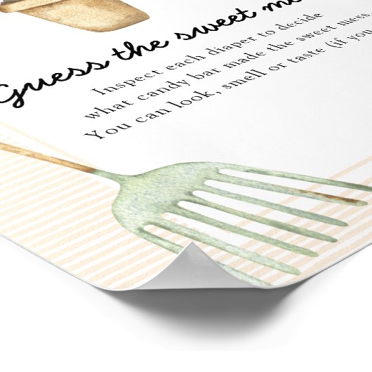 Sprout Babydusche - Raten Sie mal, das süße Chaos Poster (Ecke)