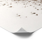 Sprout Carrot Minimalist Botanical photo Poster (Ecke)