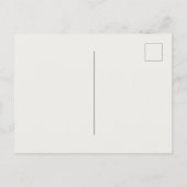 Sprout Carrot Minimalist Botanical photo Postkarte (Rückseite)