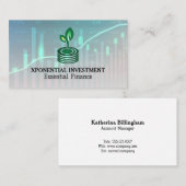 Sprout Coins Finanzlogo | Bestandsaufnahme Visitenkarte (Vorne/Hinten)