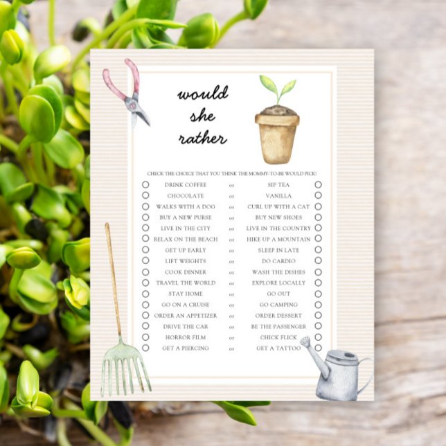 Sprout würde sie eher ein Baby-Duschspiel machen (Von Creator hochgeladen)