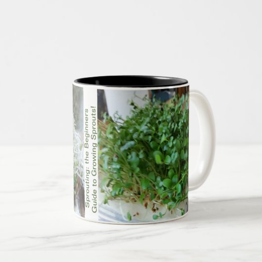 Sprouting: den Anfänger-Guide zu den wachsenden Sp Zweifarbige Tasse (VorderseiteRechts)