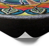 Sprouting Heart Mandala Poster (Ecke)