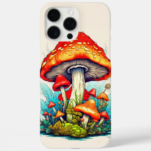 Sprouting Wild Forest Mushrooms Case-Mate iPhone Hülle (Rückseite)