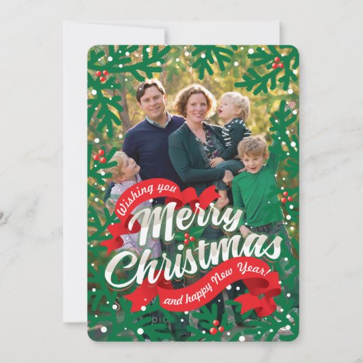 Spruce Feiertagskarte (Vorderseite)