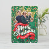 Spruce Feiertagskarte (Stehend Vorderseite)