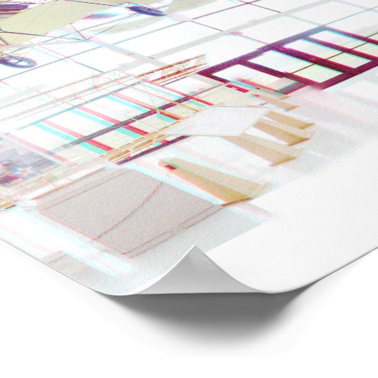 Spruce Goose 3D 360 Grad Panorama Poster (Ecke)