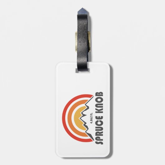 Spruce Knob Gepäckanhänger (Rückseite vertikal)