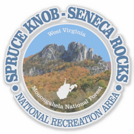 Spruce Knob - Seneca Rocks NRA Aufkleber (Vorderseite)