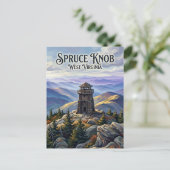 Spruce Knob West Virginia Postkarte (Stehend Vorderseite)