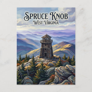 Spruce Knob West Virginia Postkarte