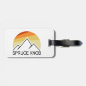 Spruce Knob West Virginia Retro Gepäckanhänger (Rückseite horizontal)