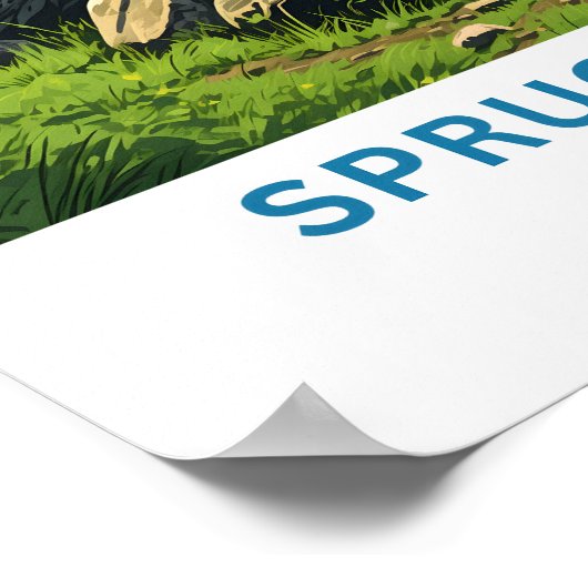 Spruce Knob West virginia Travel Print Poster (Ecke)