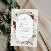 Spruce & Lace | Winter Florals Wedding Details Begleitkarte