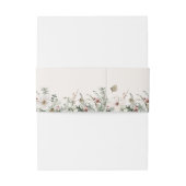 Spruce & Lace | Winterblumenhochzeit Einladungsbanderole (Rückseitenbeispiel)