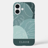 Spruce & Mint Boho Tropical Monstera Leaf Case-Mate iPhone Hülle (Rückseite)
