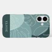 Spruce & Mint Boho Tropical Monstera Leaf Case-Mate iPhone Hülle (Rückseite (Horizontal))